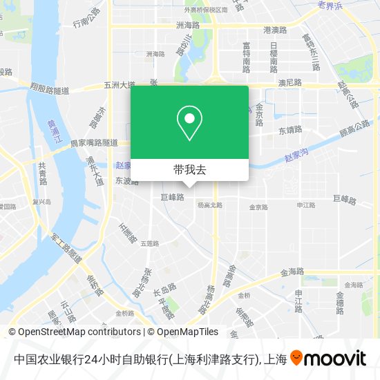 中国农业银行24小时自助银行(上海利津路支行)地图