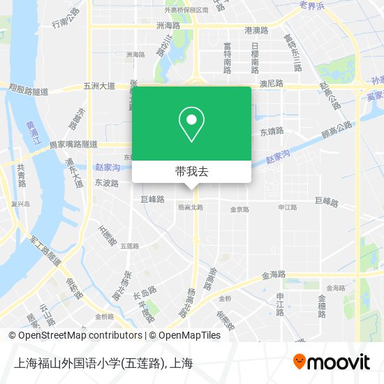 上海福山外国语小学(五莲路)地图