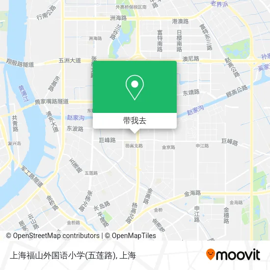 上海福山外国语小学(五莲路)地图