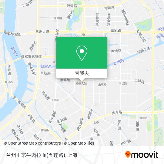 兰州正宗牛肉拉面(五莲路)地图