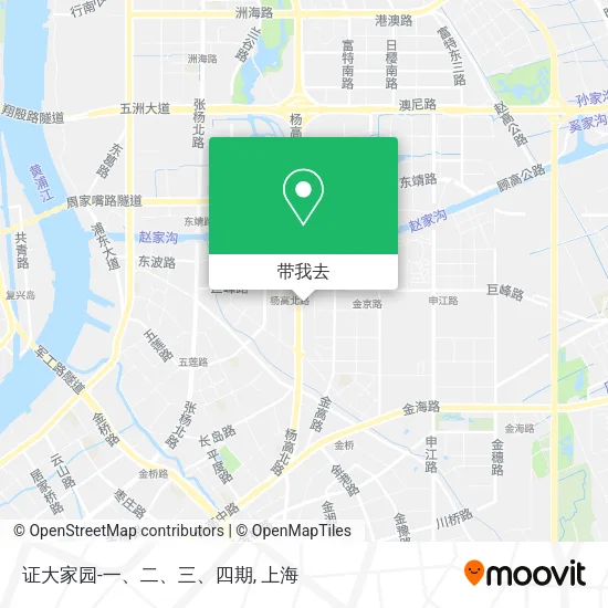 证大家园-一、二、三、四期地图
