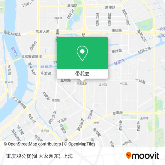 重庆鸡公煲(证大家园东)地图