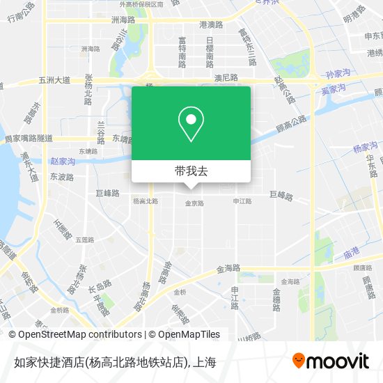 如家快捷酒店(杨高北路地铁站店)地图