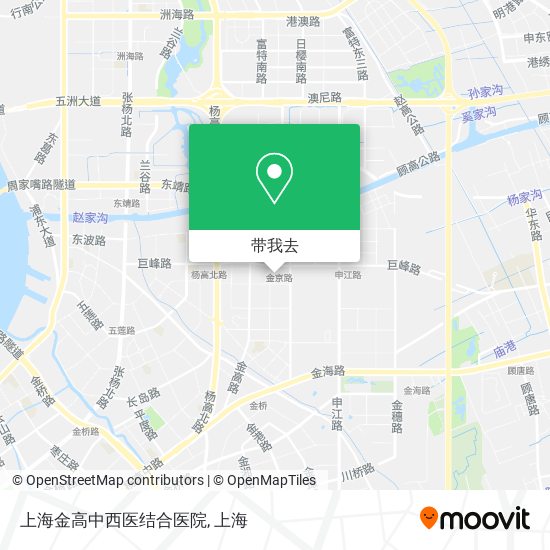 上海金高中西医结合医院地图