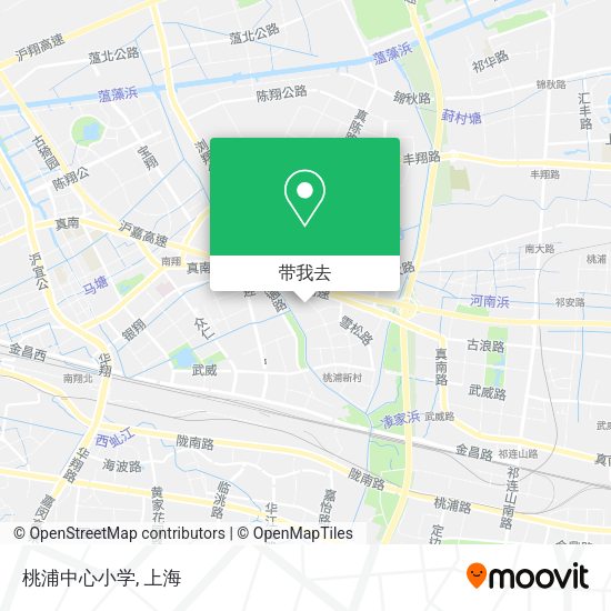 桃浦中心小学地图