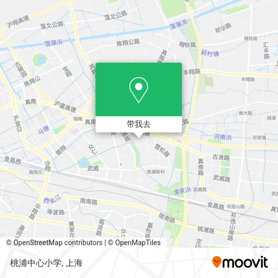桃浦中心小学地图