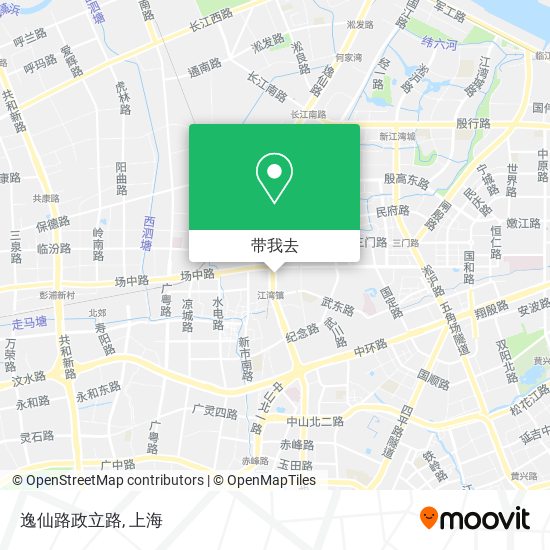 逸仙路政立路地图