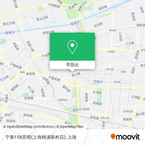 宁泰158宾馆(上海桃浦新村店)地图