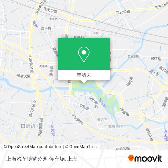 上海汽车博览公园-停车场地图