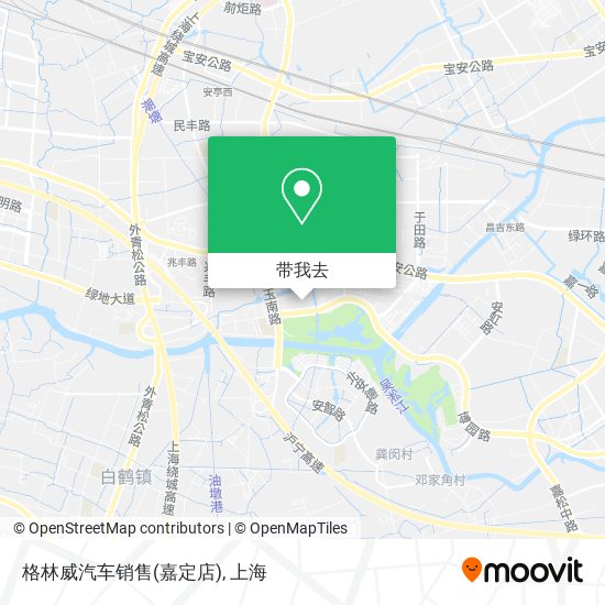 格林威汽车销售(嘉定店)地图