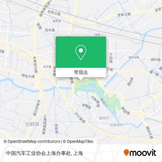 中国汽车工业协会上海办事处地图