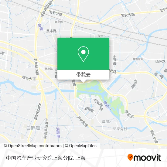 中国汽车产业研究院上海分院地图