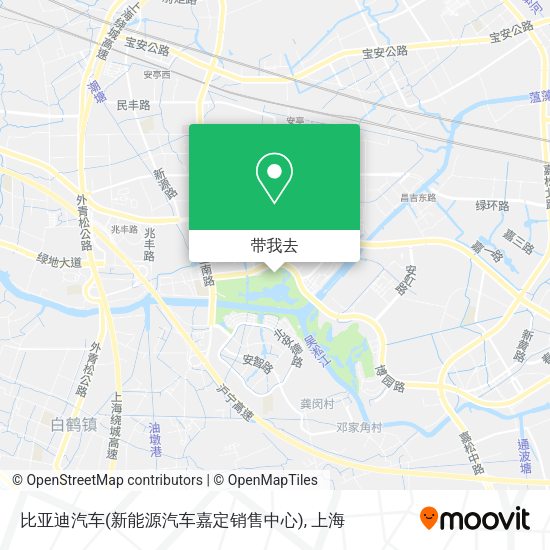 比亚迪汽车(新能源汽车嘉定销售中心)地图