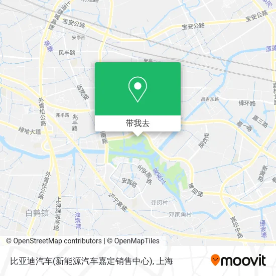 比亚迪汽车(新能源汽车嘉定销售中心)地图