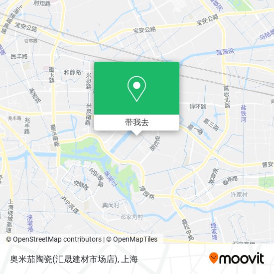 奥米茄陶瓷(汇晟建材市场店)地图