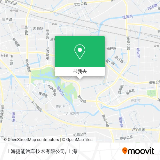 上海捷能汽车技术有限公司地图
