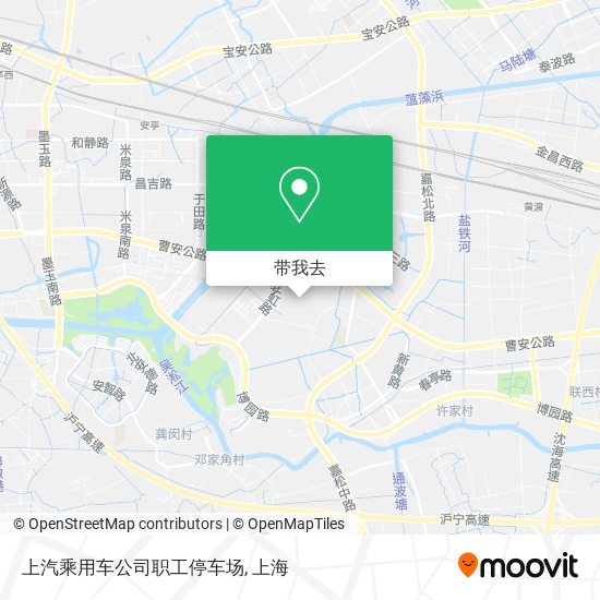 上汽乘用车公司职工停车场地图