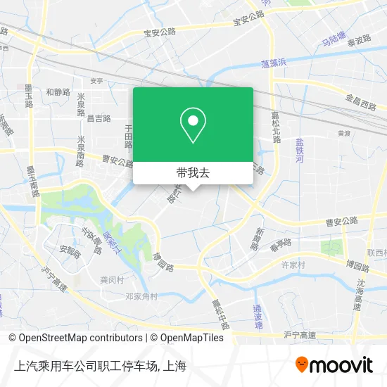 上汽乘用车公司职工停车场地图