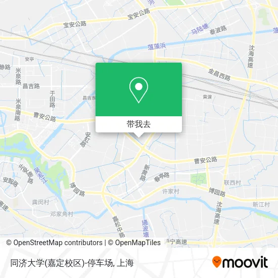同济大学(嘉定校区)-停车场地图