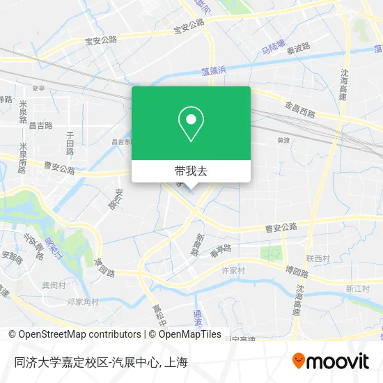 同济大学嘉定校区-汽展中心地图