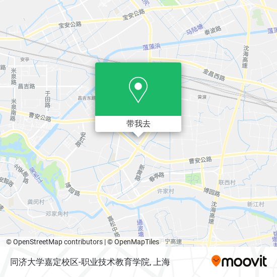 同济大学嘉定校区-职业技术教育学院地图