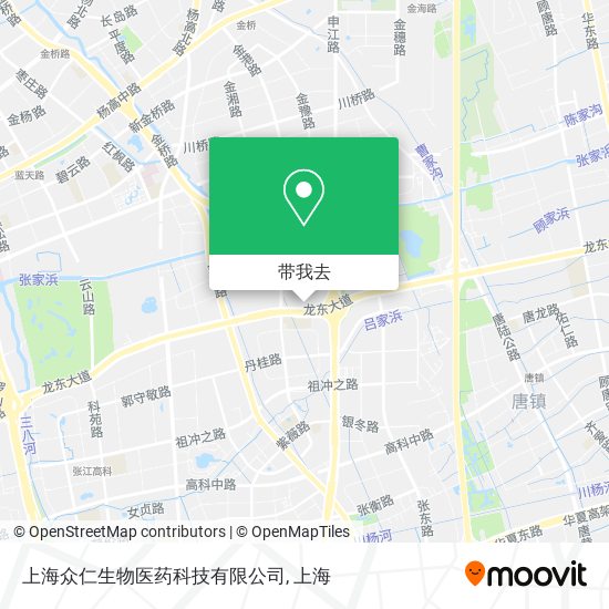 上海众仁生物医药科技有限公司地图