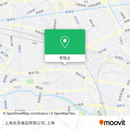 上海名添食品有限公司地图