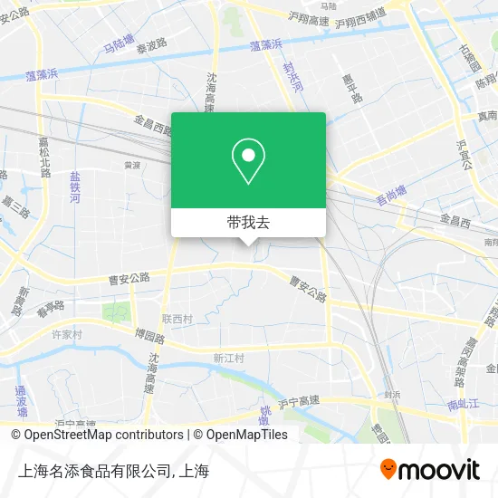 上海名添食品有限公司地图