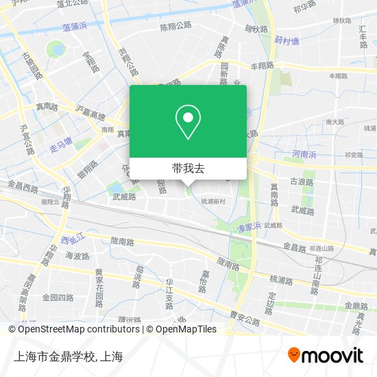 上海市金鼎学校地图