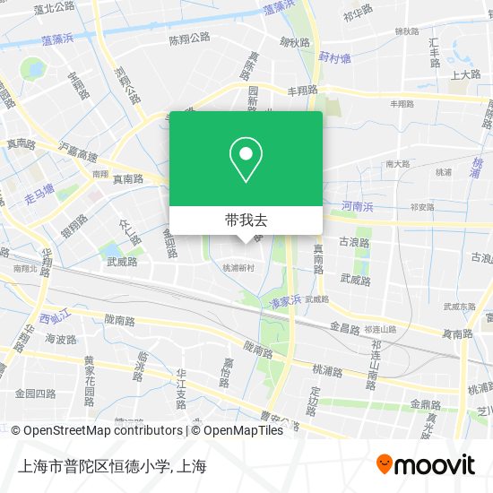 上海市普陀区恒德小学地图