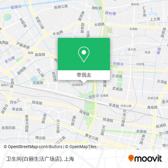 卫生间(白丽生活广场店)地图