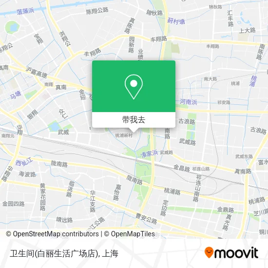 卫生间(白丽生活广场店)地图