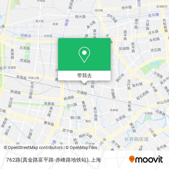 762路(真金路富平路-赤峰路地铁站)地图