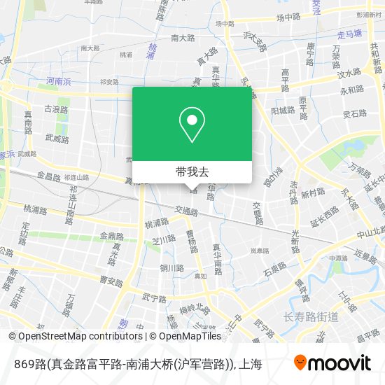 869路(真金路富平路-南浦大桥(沪军营路))地图