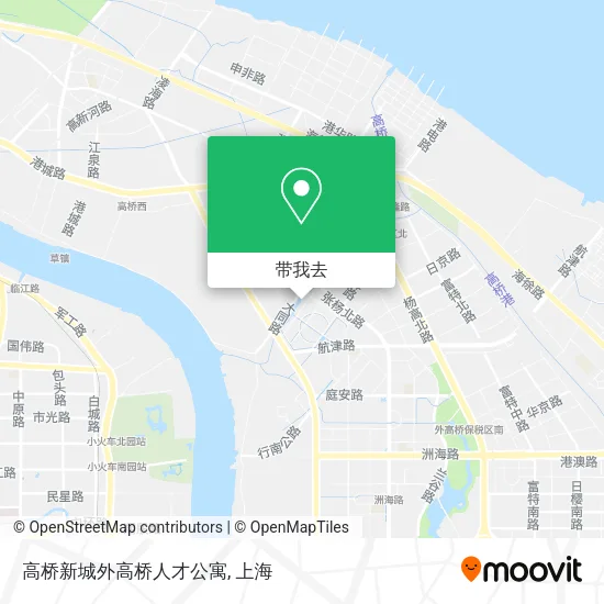 高桥新城外高桥人才公寓地图