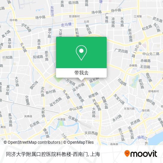 同济大学附属口腔医院科教楼-西南门地图