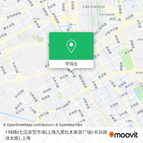 198路(七宝农贸市场(上海九星红木家居广场)-长乐路淡水路)地图