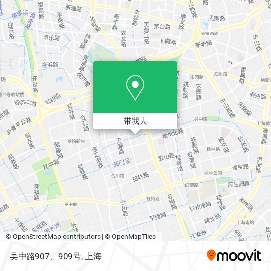 吴中路907、909号地图