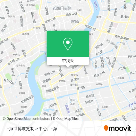 上海世博展览制证中心地图