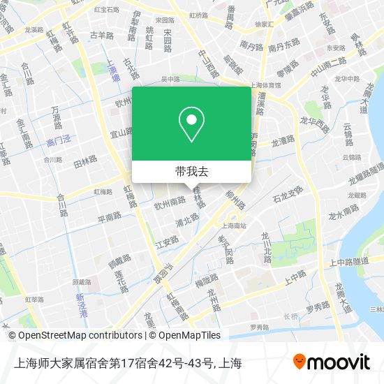 上海师大家属宿舍第17宿舍42号-43号地图