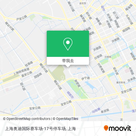 上海奥迪国际赛车场-17号停车场地图