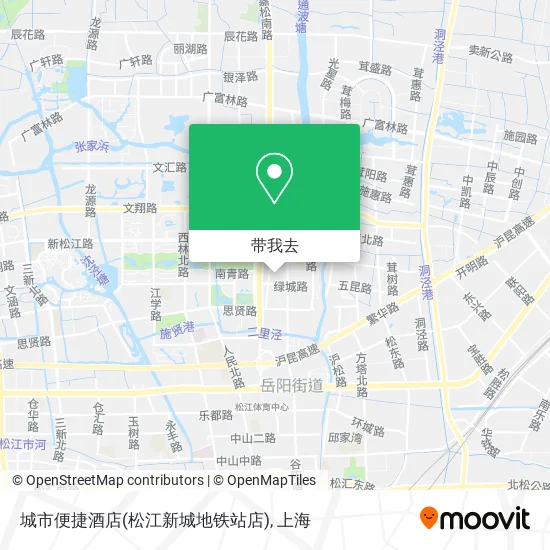 城市便捷酒店(松江新城地铁站店)地图
