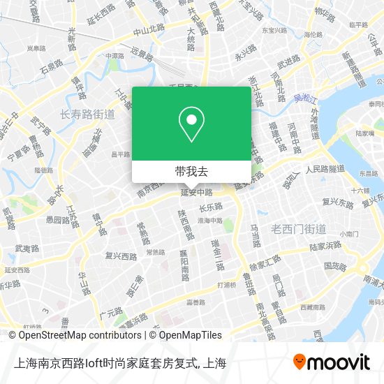 上海南京西路loft时尚家庭套房复式地图