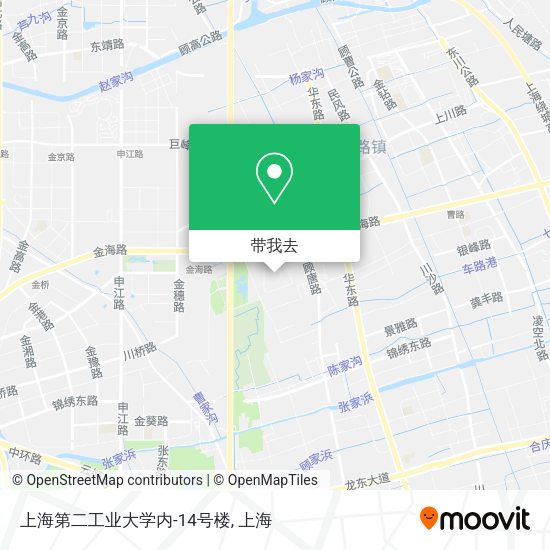 上海第二工业大学内-14号楼地图