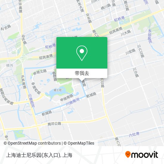 上海迪士尼乐园(东入口)地图