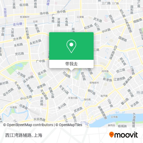 西江湾路辅路地图