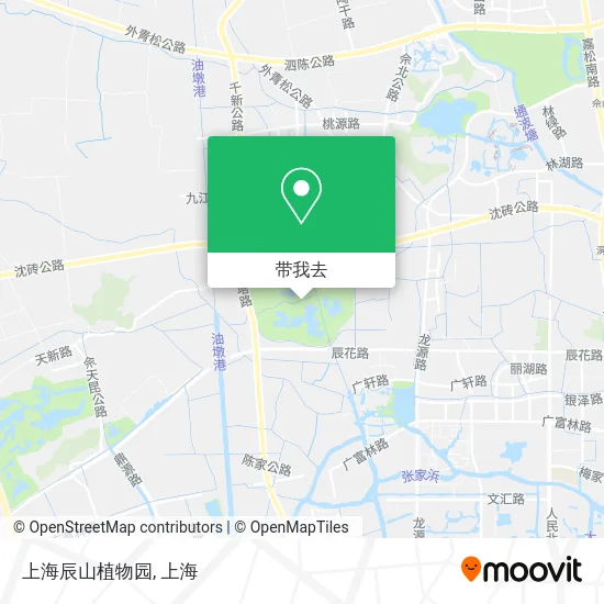 上海辰山植物园地图