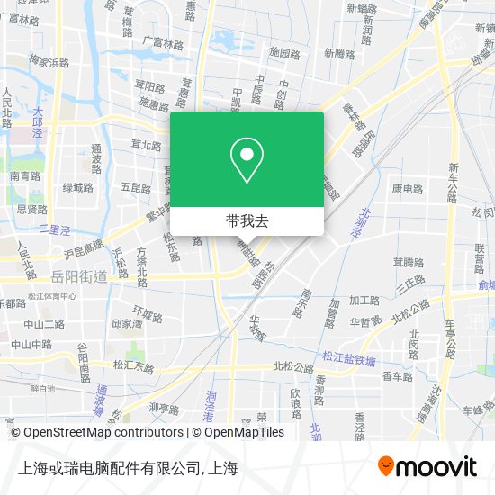 上海或瑞电脑配件有限公司地图