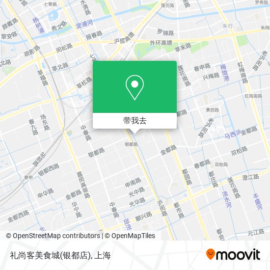 礼尚客美食城(银都店)地图