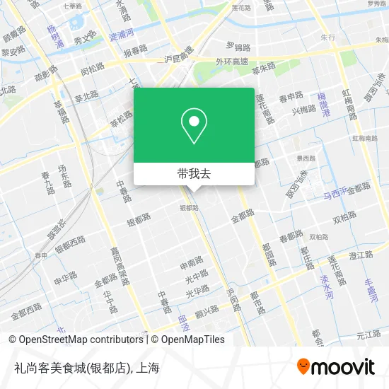 礼尚客美食城(银都店)地图